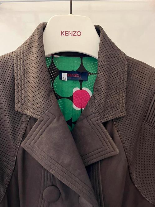 KENZO prachtig jasje lamsleer maat M/L 40/42 zgan, Kleding | Dames, Jassen | Zomer, Zo goed als nieuw, Maat 38/40 (M), Bruin, Ophalen of Verzenden