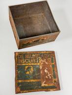 Antiek verroest blik blikken trommel De Beukelaer's Biscuits, Verzamelen, Blikken, Ophalen of Verzenden, Gebruikt, Beschuit