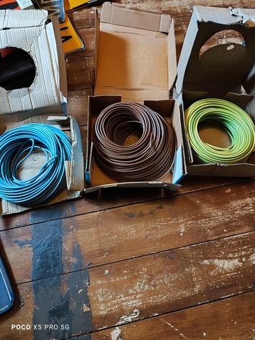 6mm installiedraad, bruin en groen Nieuw! beschikbaar voor biedingen