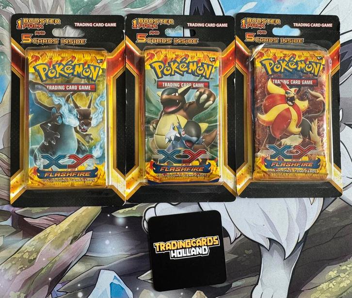 Pokemon XY Flashfire Blisters 5 Bonus Cards Factory Sealed, Hobby en Vrije tijd, Verzamelkaartspellen | Pokémon, Ophalen of Verzenden