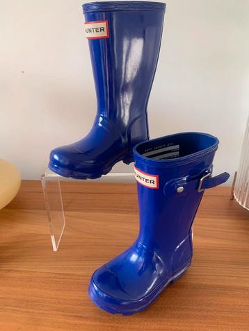 Hunter Regenlaarzen Blauw Maat 24 - Als Nieuw! beschikbaar voor biedingen