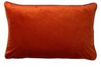 Design kussen velvet oranje, 40x60cm, nieuw, Huis en Inrichting, Woonaccessoires | Kussens, Ophalen of Verzenden, Nieuw, Oranje