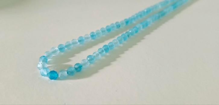 Aquamarijn gefacetteerde edelstenen kralen, Hobby en Vrije tijd, Kralen en Sieraden maken, Nieuw, Kraal, Verzenden