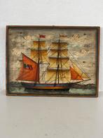 Wanddecoratie Francesco Conz - Schilderij op Hout, Antiek en Kunst, Ophalen of Verzenden