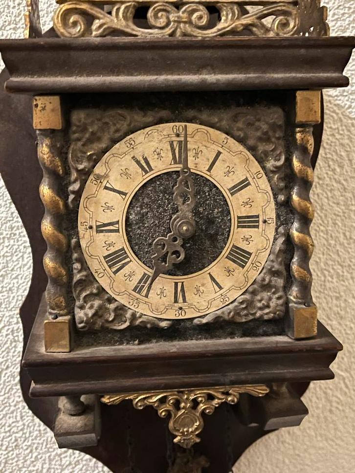 Zaanse klok met Atlas en paardje, Antiek en Kunst, Antiek | Klokken, Ophalen of Verzenden