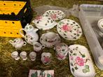 Servies van Handmalerei Hybiscus, Antiek en Kunst, Ophalen
