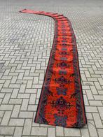 Vintage Traploper gangloper 8 meter x 70 cm trap gang loper, Huis en Inrichting, Stoffering | Tapijten en Kleden, Gebruikt, Rood