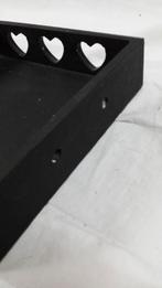 Houten bakje zwart met hartjes, Huis en Inrichting, Woonaccessoires | Overige, Ophalen of Verzenden, 'T Olde Gre-j, Info@toldegrej.nl