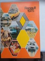 Renault 1975 boek, R4,R5,R6,R12,R15,16,17,Alpine, Estafette, Renault, Nieuw, Ophalen of Verzenden, Renault