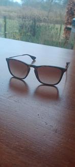 Ray Ban Zonnebril Chris Square, Ophalen of Verzenden, Zo goed als nieuw, Bruin, Ray-Ban