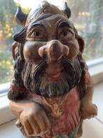 Vrolijk Houten Viking Beeld - 30cm, Ophalen
