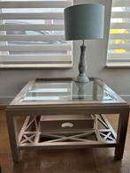 Rofra taupe bijzettafel/ salontafel., 50 tot 100 cm, Vierkant, Ophalen of Verzenden, Zo goed als nieuw