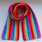 Gondas Creaties "spe-sjaal voor jou" Regenboog gestreept, Gondas Creaties, Ophalen of Verzenden, Nieuw, Sjaal