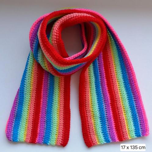 Gondas Creaties "spe-sjaal voor jou" Regenboog gestreept, Kleding | Dames, Mutsen, Sjaals en Handschoenen, Nieuw, Sjaal, Ophalen of Verzenden