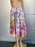 J389 Inizia maat L=42/44  rok rokje wit/roze/groen/blauw, Wit, Inizia, Maat 42/44 (L), Ophalen of Verzenden