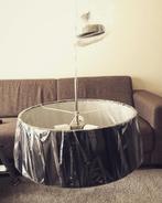 Zwarte hanglamp met glasplaat - Nieuw in doos, 25 tot 50 cm, Zwart, Rond, Nieuw