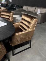 Luxe Velvet Croco Eetkamerstoelen - Set van 6, Verzenden, Nieuw, Zwart, Vijf, Zes of meer stoelen