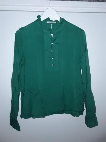 Scotch & Soda Groene Blouse Met Knoopjes Maat XS beschikbaar voor biedingen