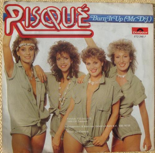 risque - burn it up, Cd's en Dvd's, Vinyl Singles, Zo goed als nieuw, Single, 7 inch, Ophalen of Verzenden