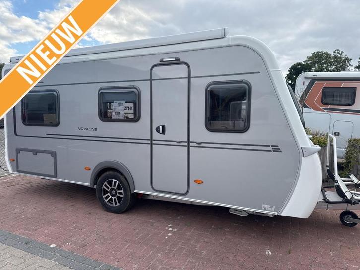 Eriba Novaline 442 Elegance Asmara Cin., Caravans en Kamperen, Caravans, Bedrijf, 1000 - 1250 kg, Standaardzit, Eriba, Lengtebed