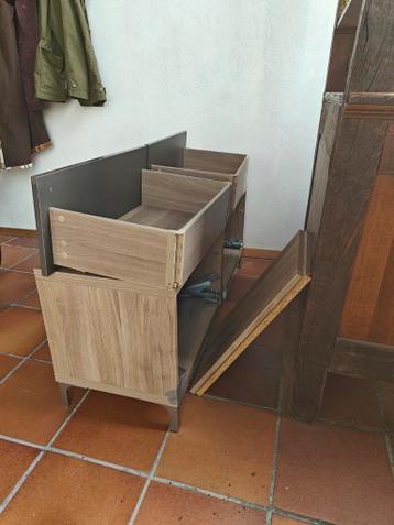 Ikea Besta met twee grijze hoogglans lades - afbeelding 3