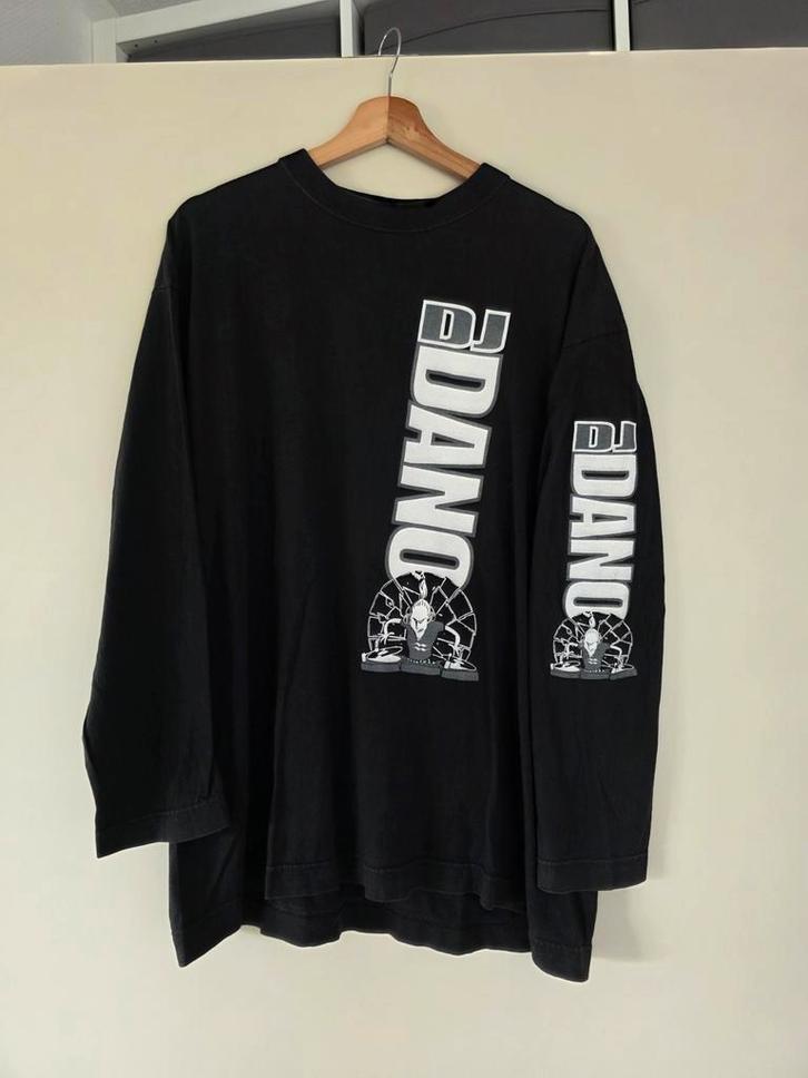 DJ Dano Longsleeve XL Thunderdome 1996, Kleding | Heren, Truien en Vesten, Zo goed als nieuw, Maat 56/58 (XL), Zwart, Ophalen of Verzenden