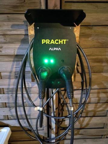 Wallbox 2 laadpunten a 11kW, Pracht Alpha XT met regenhoes beschikbaar voor biedingen