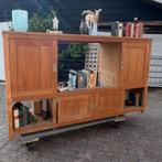 Teak dressoir roomdivider, Ophalen of Verzenden, Nieuw, 25 tot 50 cm