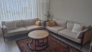 Bankstel  2 x 3-zits + Fauteuil beschikbaar voor biedingen