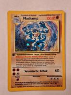 Engelse Machamp base set holo 1st edition, Ophalen of Verzenden, Zo goed als nieuw, Losse kaart, Foil