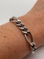 B68 Prachtige zilveren schakel armband, Ophalen of Verzenden, X, Zilver, Zilver