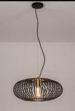 Hanglamp / zwart en messing - Ø 49cm, Huis en Inrichting, Lampen | Hanglampen, Minder dan 50 cm, Zo goed als nieuw, Ophalen