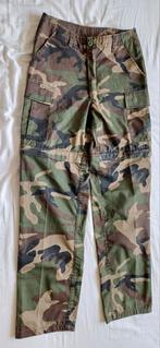 Fostex Leger Militair Camouflage afritsbroek XS Topstaat, Verzenden, Landmacht, Nederland, Kleding of Schoenen