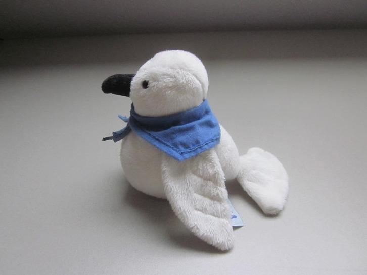 Happy Horse 2006 wit pluche vogel eend duif zwarte snavel, Kinderen en Baby's, Speelgoed | Knuffels en Pluche, Nieuw, Eend, Ophalen of Verzenden