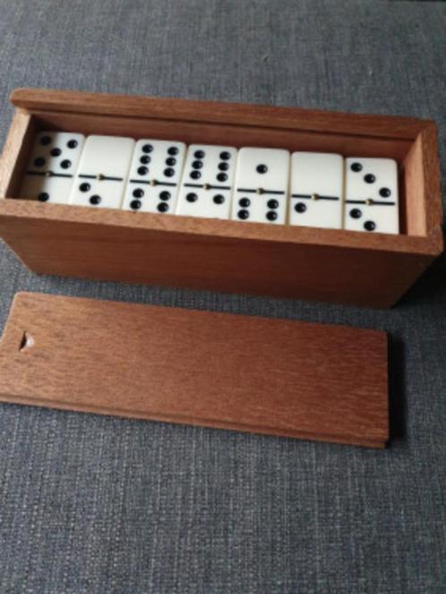 Prachtig antiek groot volledige set van 28 genagelde domino, Antiek en Kunst, Antiek | Speelgoed, Ophalen of Verzenden