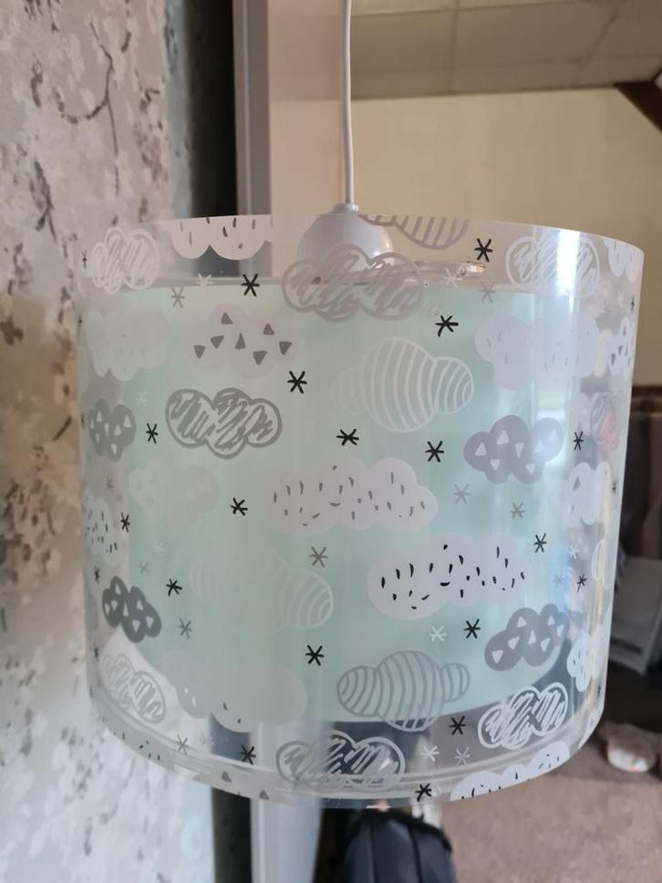Kinderlamp met Wolken Design, Huis en Inrichting, Lampen | Hanglampen, Zo goed als nieuw, Minder dan 50 cm, Kunststof, Ophalen