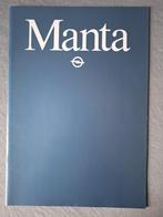 Brochure OPEL MANTA - 1981 NL., Ophalen of Verzenden, Zo goed als nieuw, Opel