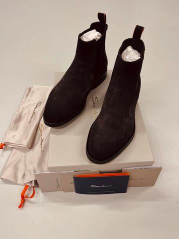 Santoni Chelsea boots bruin suede - nieuw beschikbaar voor biedingen