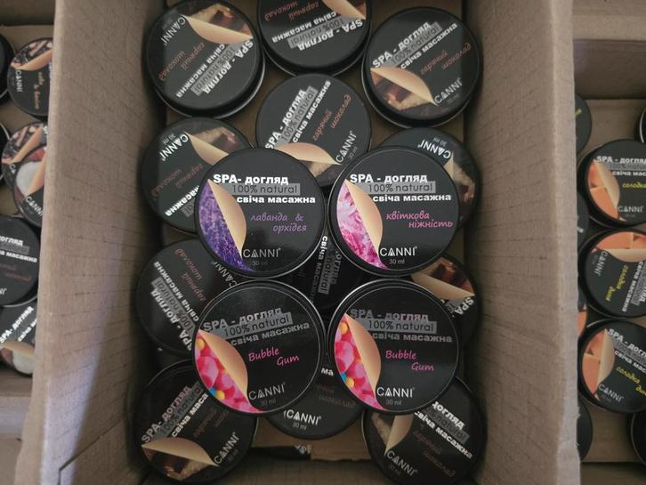 Massagekaarsen CANNI - Diverse Geuren, Sieraden, Tassen en Uiterlijk, Uiterlijk | Lichaamsverzorging, Nieuw, Overige typen, Ophalen of Verzenden