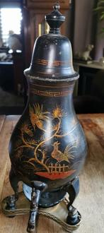 Beschilderde, Zware kraantjes pot, Antiek en Kunst, Antiek | Tin, Ophalen