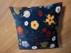 Bloemenkussen - Blauw, Huis en Inrichting, Woonaccessoires | Kussens, Ophalen, Nieuw, Blauw, Vierkant