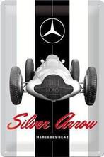 Mercedes-Benz Silver Arrow. Metalen wandbord., Reclamebord, Nieuw, Ophalen of Verzenden, X