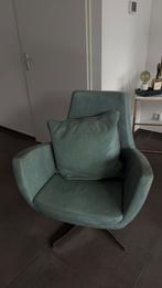 2 africa leder fauteuils -groen, Ophalen of Verzenden, Gebruikt, 75 tot 100 cm, 50 tot 75 cm