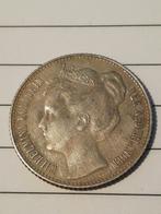 1/ 2 GULDEN 1908 NEDERLAND GOEDE KWALITEIT. ALI, Postzegels en Munten, Munten | Nederland, ½ gulden, Zilver, Koningin Wilhelmina