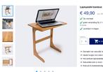 Laptop tafel - kinder tafel bamboe, Computers en Software, Laptoptafels, Ophalen, Nieuw