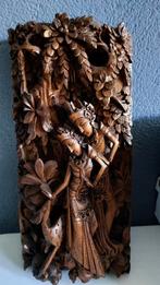 Houtsnijwerk uit Indonesië., Antiek en Kunst, Kunst | Beelden en Houtsnijwerken, Ophalen of Verzenden