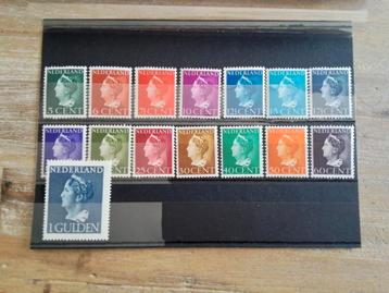 Postzegels NVPH 332-346 Wilhelmina postfris behalve de 50ct beschikbaar voor biedingen