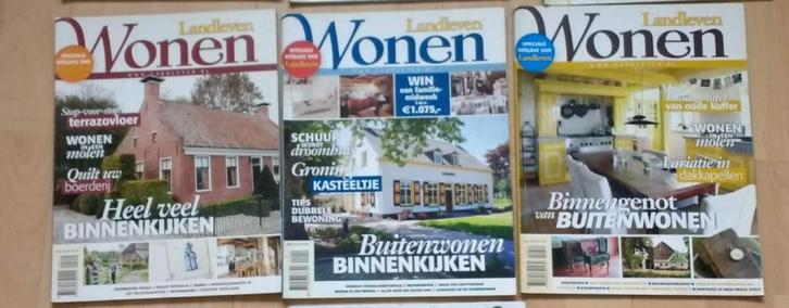 3 Landleven specials wonen tijdschriften, Boeken, Tijdschriften en Kranten, Zo goed als nieuw, Ophalen of Verzenden