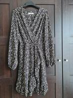 Costes Jurk overslag overslagjurk S 36 zwart wit, Maat 38/40 (M), Zwart, Ophalen of Verzenden, Zo goed als nieuw