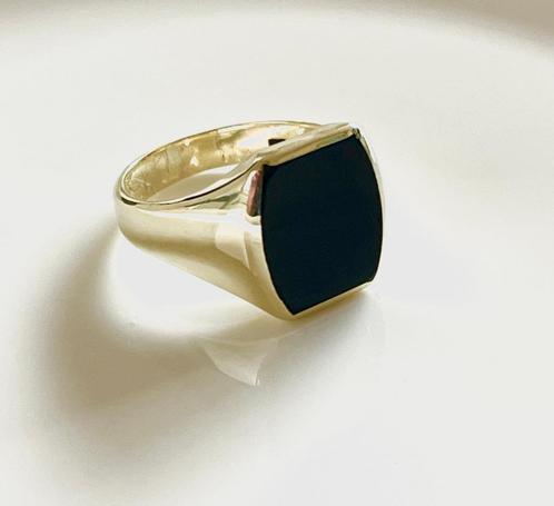 Gouden zegelring 14 karaat., Sieraden, Tassen en Uiterlijk, Ringen, Zo goed als nieuw, Heer, 20 of groter, Goud, Goud, Ophalen of Verzenden